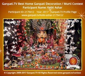 Ketki Ashar Home Ganpati Picture