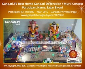 Sagar Biyani Home Ganpati Picture