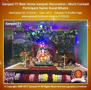 Kunal Mhatre Home Ganpati Picture