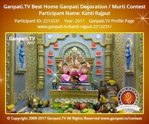 Kanti Rajput Home Ganpati Picture