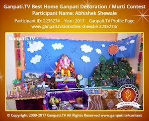 Abhishek Shewale Home Ganpati Picture