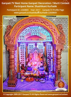 Shashikant Kurhade Home Ganpati Picture