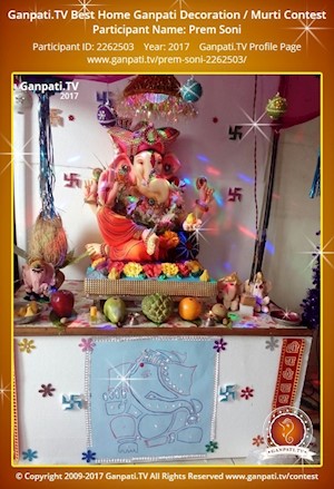 Prem Soni Home Ganpati Picture