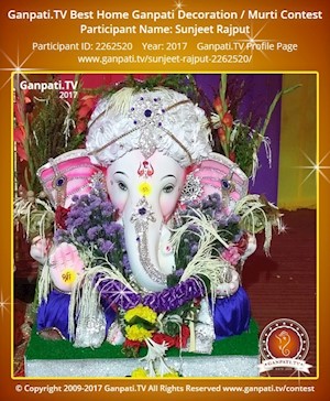 Sunjeet Rajput Home Ganpati Picture