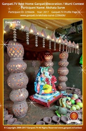 Akshata Surve Home Ganpati Picture