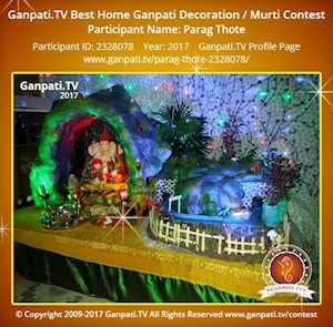 Parag Thote Home Ganpati Picture