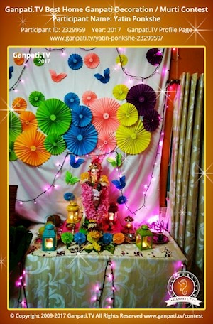 Yatin Ponkshe Home Ganpati Picture