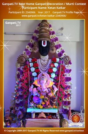 Ketan Katkar Home Ganpati Picture