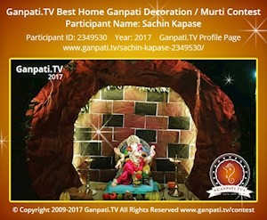 Sachin Kapase Home Ganpati Picture