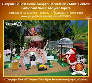 Abhijeet Tupare Home Ganpati Picture