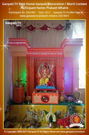 Prakash Mhatre Home Ganpati Picture