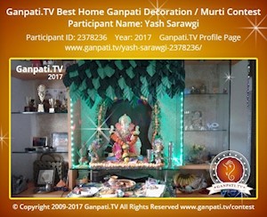 Yash Sarawgi Home Ganpati Picture