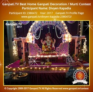 Divyen Kapadia Home Ganpati Picture