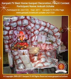 Ankush Uchake Home Ganpati Picture