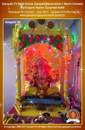 Gurpreet Kohli Home Ganpati Picture