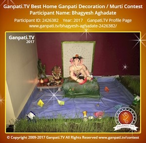 Bhagyesh Aghadate Home Ganpati Picture