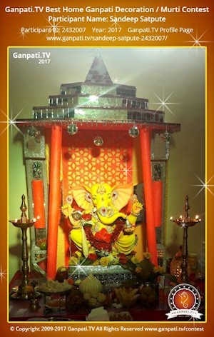 Sandeep Satpute Home Ganpati Picture