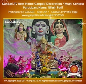 Nilesh Patil Home Ganpati Picture