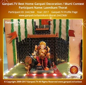 Laxmikant Thorat Home Ganpati Picture