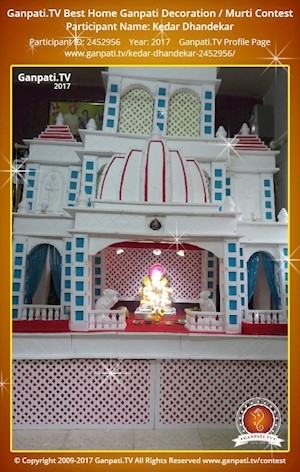 Kedar Dhandekar Home Ganpati Picture