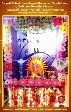 Rohit Mahor Home Ganpati Picture