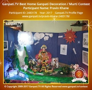 Pravin Khane Home Ganpati Picture