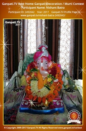 Nishant Batra Home Ganpati Picture