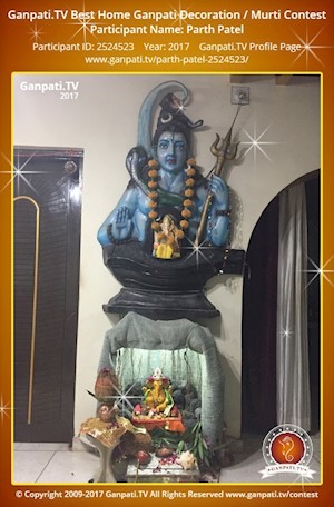 Parth Patel Home Ganpati Picture