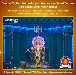 Nilesh Thakur Home Ganpati Picture