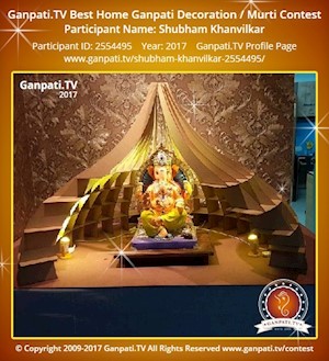 Shubham Khanvilkar Home Ganpati Picture