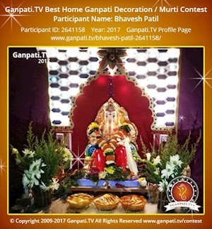 Bhavesh Patil Home Ganpati Picture