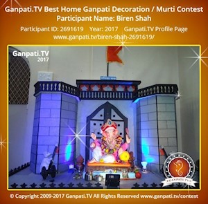 Biren Shah Home Ganpati Picture
