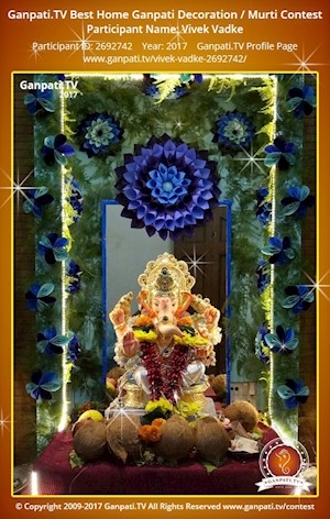 Vivek Vadke Home Ganpati Picture