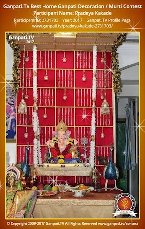 Pradnya Kakade Home Ganpati Picture