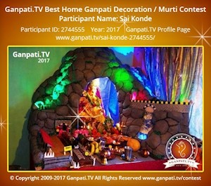 Sai Konde Home Ganpati Picture