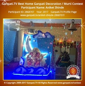 Aniket Shinde Home Ganpati Picture