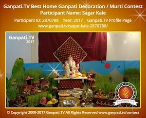 Sagar Kale Home Ganpati Picture