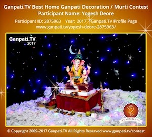 Yogesh Deore Home Ganpati Picture