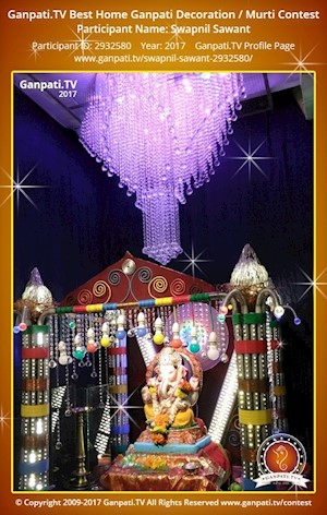 Swapnil Sawant Home Ganpati Picture