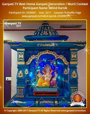 Milind Karnik Home Ganpati Picture