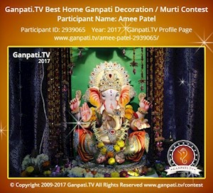 Amee Patel Home Ganpati Picture