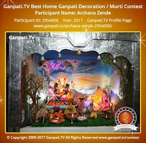 Archana Zende Home Ganpati Picture