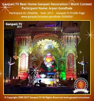 Arpan Gondhale Home Ganpati Picture