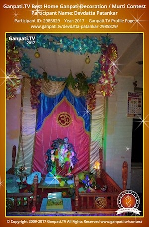 Devdatta Patankar Home Ganpati Picture