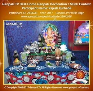 Rajesh Kurhade Home Ganpati Picture