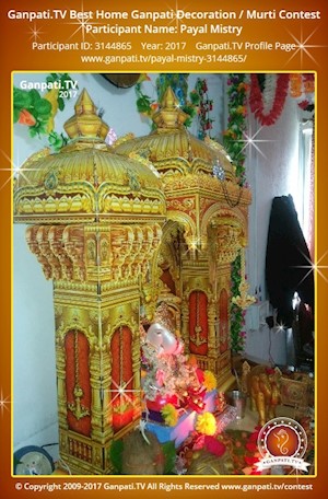 Payal Mistry Home Ganpati Picture