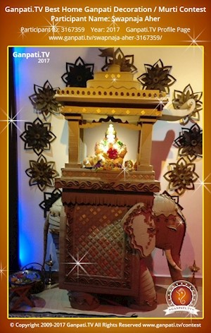 Swapnaja Aher Home Ganpati Picture