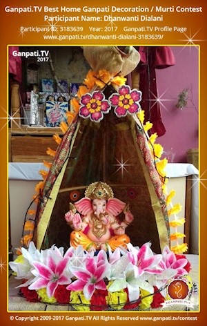 Dhanwanti Dialani Home Ganpati Picture
