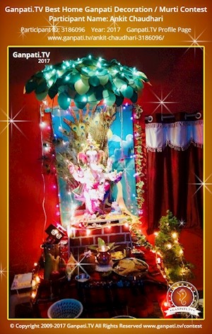 Ankit Chaudhari Home Ganpati Picture