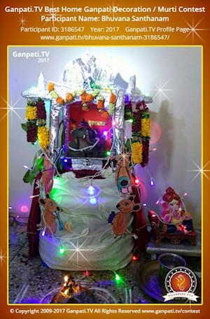 Bhuvana Santhanam Home Ganpati Picture